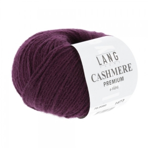 Lang Yarns Cashmere Premium - Pelote de 25 gr - Coloris 0080 Vin