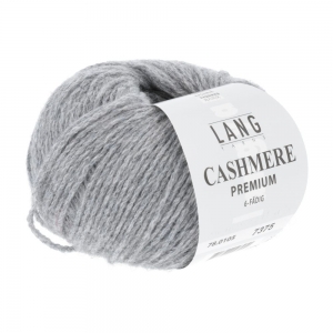 Lang Yarns Cashmere Premium - Pelote de 25 gr - Coloris 0105 Gris Cendré Mélangé