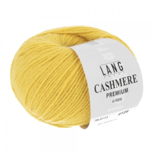 Lang Yarns Cashmere Premium - Pelote de 25 gr - Coloris 0113 Jaune