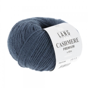 Lang Yarns Cashmere Premium - Pelote de 25 gr - Coloris 0134 Bleu Marine Mélangé