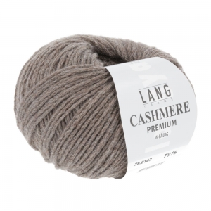 Lang Yarns Cashmere Premium - Pelote de 25 gr - Coloris 0167 Marron Clair Mélangé