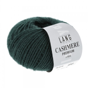 Lang Yarns Cashmere Premium - Pelote de 25 gr - Coloris 0218 Vert Sapin