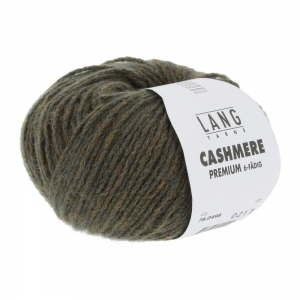 Lang Yarns Cashmere Premium - Pelote de 25 gr - Coloris 0498 Olive Chante Clair