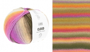 Lang Yarns Cloud - Pelote de 100 gr - Coloris 0006 Lilas/Pink/Ocre