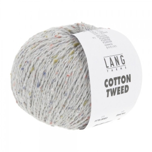 Lang Yarns Cotton Tweed - Pelote de 50 gr - Coloris 0003 Gris Clair