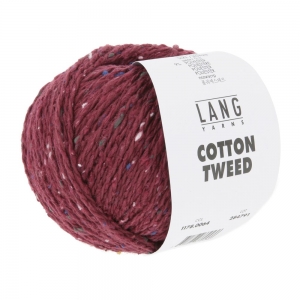 Lang Yarns Cotton Tweed - Pelote de 50 gr - Coloris 0064 Bordeaux