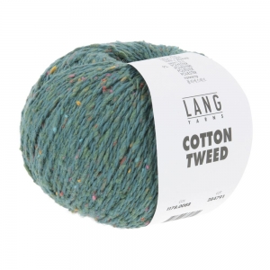 Lang Yarns Cotton Tweed - Pelote de 50 gr - Coloris 0088 Pétrol