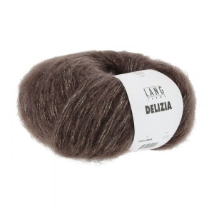 Lang Yarns Delizia - Pelote de 50 gr - Coloris 0068 Marron