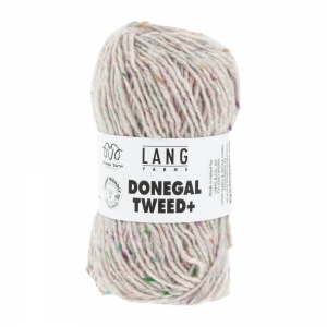Lang Yarns Donegal Tweed+ - Pelote de 50 gr - Coloris 0001 Blanc