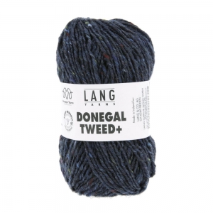 Lang Yarns Donegal Tweed+ - Pelote de 50 gr - Coloris 0010 Bleu Acier
