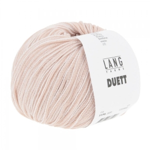 Lang Yarns Duett - Pelote de 50 gr - Coloris 0009 Rose/Blanc