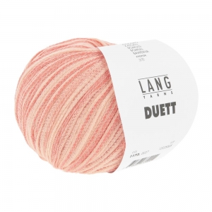 Lang Yarns Duett - Pelote de 50 gr - Coloris 0027 Abricot/Corail