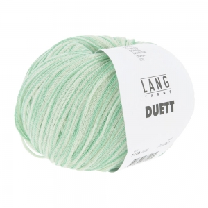 Lang Yarns Duett - Pelote de 50 gr - Coloris 0058 Menthe/Écume De Mer