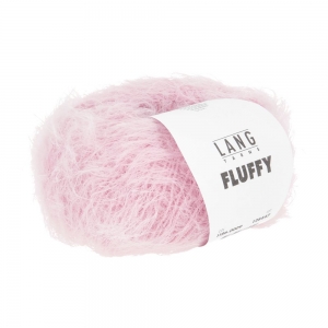 Lang Yarns Fluffy - Pelote de 50 gr - Coloris 0009 Rose