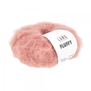 Lang Yarns Fluffy - Pelote de 50 gr - Coloris 0019 Flamant Rose