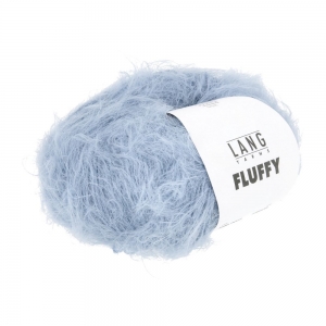 Lang Yarns Fluffy - Pelote de 50 gr - Coloris 0021 Bleu Ciel