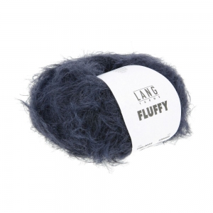 Lang Yarns Fluffy - Pelote de 50 gr - Coloris 0025 Navy