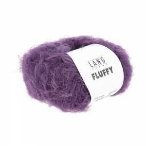 Lang Yarns Fluffy - Pelote de 50 gr - Coloris 0080 Aubergine