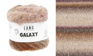 Lang Yarns Galaxy - Pelote de 50 gr - Coloris 0001 Marron/Beige/Olive