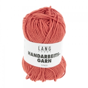 Lang Yarns Handarbeitsgarn 12/12 - Pelote de 50 gr - Coloris 0687 Rouille