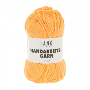 Lang Yarns Handarbeitsgarn 12/12 - Pelote de 50 gr - Coloris 0859 Mandarine