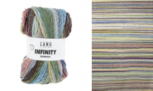 Lang Yarns Infinity - Pelote de 100 gr - Coloris 0008 Wide Coast