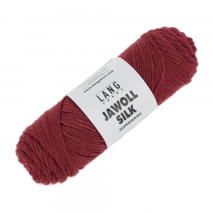 Lang Yarns Jawoll Silk - Pelote de 50 gr - Coloris 0161 Bourgogne