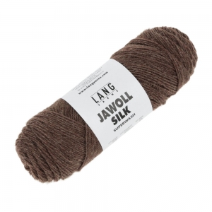 Lang Yarns Jawoll Silk - Pelote de 50 gr - Coloris 0168 Choco