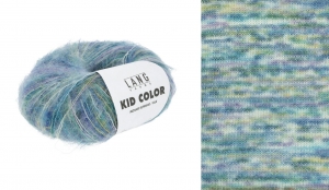 Lang Yarns Kid Color - Pelote de 25 gr - Coloris 0010 Bleu/Vert/Jaune