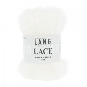 Lang Yarns Lace - Pelote de 25 gr - Coloris 0001 Blanc
