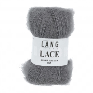 Lang Yarns Lace - Pelote de 25 gr - Coloris 0005 Gris Mélangé