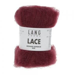 Lang Yarns Lace - Pelote de 25 gr - Coloris 0062 Vineux