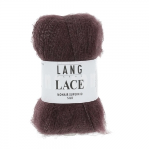 Lang Yarns Lace - Pelote de 25 gr - Coloris 0080 Aubergine