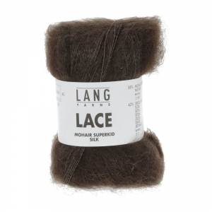 Lang Yarns Lace - Pelote de 25 gr - Coloris 0168 Marron Foncé