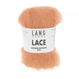 Lang Yarns Lace - Pelote de 25 gr - Coloris 0259 Tangerine