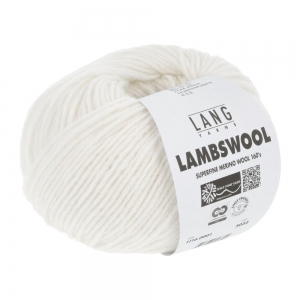 Lang Yarns Lambswool - Pelote de 50 gr - Coloris 0001 Blanc