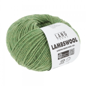 Lang Yarns Lambswool - Pelote de 50 gr - Coloris 0017 Vert Mélangé