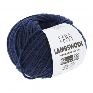 Lang Yarns Lambswool - Pelote de 50 gr - Coloris 0035 Bleu Marine