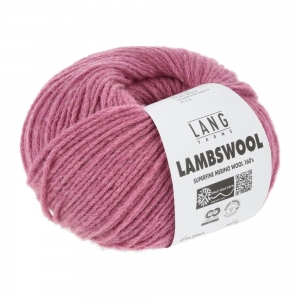 Lang Yarns Lambswool - Pelote de 50 gr - Coloris 0065 Pink Mélangé
