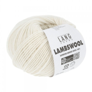 Lang Yarns Lambswool - Pelote de 50 gr - Coloris 0094 Ecru