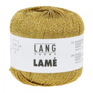 Lang Yarns Lamé 38 - Pelote de 25 gr - Coloris 0014 Jaune-Or