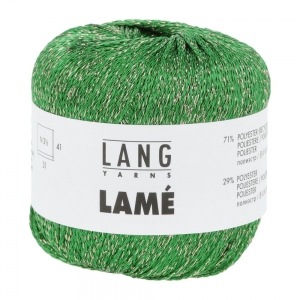 Lang Yarns Lamé 38 - Pelote de 25 gr - Coloris 0018 Vert Sapin
