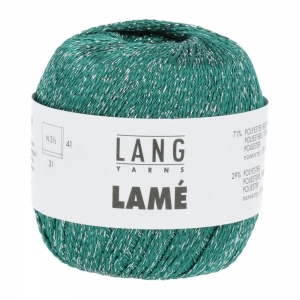 Lang Yarns Lamé 38 - Pelote de 25 gr - Coloris 0088 Pétrole