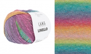 Lang Yarns Linello - Pelote de 100 gr - Coloris 0054 Multicolor