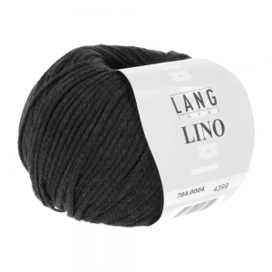 Lang Yarns Lino - Pelote de 50 gr - Coloris 0004 Noir