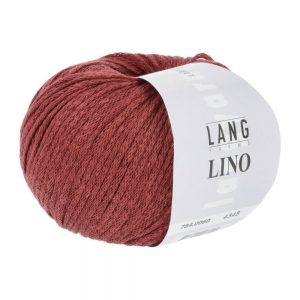 Lang Yarns Lino - Pelote de 50 gr - Coloris 0060 Rouge