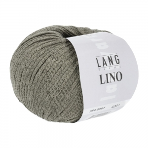 Lang Yarns Lino - Pelote de 50 gr - Coloris 0097 Olive Moyen