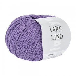 Lang Yarns Lino - Pelote de 50 gr - Coloris 0146 Violet Moyen