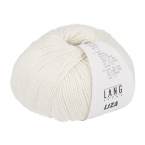 Lang Yarns Liza - Pelote de 50 gr - Coloris 0094 Blanc cassé