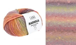 Lang Yarns Magnolia - Pelote de 100 gr - Coloris 0017 Melon/Saumon/Ocre